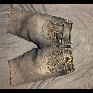 Rock revival rock revival men’s Cut off JeanShorts